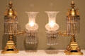 Brass Argand lamps attrib. to Cornelius & Son of Philadelphia, PA at Carnegie Museum of Art. Pittsburgh, PA.