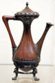 Copper coffeepot attrib. to Christopher Dresser or John Moyr Smith of Britain at Carnegie Museum of Art. Pittsburgh, PA
