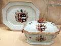 Chinese porcelain tureen & stand with coat of arms at Carnegie Museum of Art. Pittsburgh, PA.