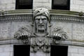 Stone carving which gives Turk's Head Building its name. Providence, RI.