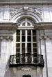 Rosecliff mansion architectural details of neoclassical window surround. Newport, RI.