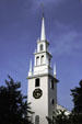 Trinity Church steeple. Newport, RI.