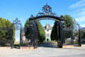 Gate to Ochre Court at Salve Regina University. Newport, RI.