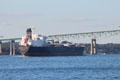 Greek freighter on Narragansett Bay. Newport, RI.