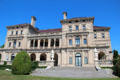 Ocean-side facade of The Breakers in style of 16th C palace of Genoa or Turin. Newport, RI.