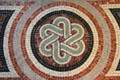 Mosaic floor detail in Billiard Room at The Breakers. Newport, RI.