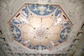 Ceiling painted with octagonal allegory of the four seasons in Morning Room at The Breakers. Newport, RI.