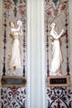 Muses of classical mythology on corner wall paintings of Morning Room at The Breakers. Newport, RI.