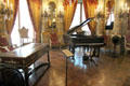 Pianos in Music Room at The Breakers. Newport, RI.