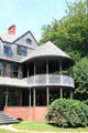 Projecting verandah of Isaac Bell House. Newport, RI.