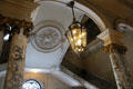 Stairway entrance hall at The Elms. Newport, RI.