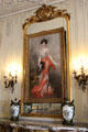 Portrait of Elizabeth Drexel Lehr by Giovanni Boldini in Ballroom at The Elms. Newport, RI.