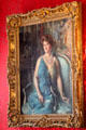 Portrait of lady in blue dress with pearls by Alphonse Jongers at The Elms. Newport, RI.