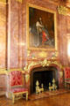 Dining room fireplace with portrait of Louis XIV attrib. to Henri Testelin at Marble House. Newport, RI.