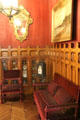 Great Hall Eastlake wood paneling & furniture at Chateau-sur-Mer. Newport, RI.