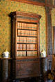 Library bookcase at Chateau-sur-Mer. Newport, RI.