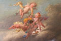 Cherubs painted on dining room ceiling at Chateau-sur-Mer. Newport, RI.