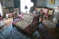Blue sitting room at Chateau-sur-Mer. Newport, RI.