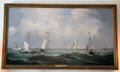 New York Yacht Club Regatta painting by Fitz Henry Lane at Chepstow. Newport, RI.