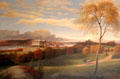 Anson Phelps Villa at North Tarrytown, NY painting by George Harvey at Chepstow. Newport, RI.