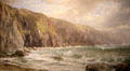 Guernsey Cliffs, Channel Islands painting by William Trost Richards at Newport Art Museum. Newport, RI.
