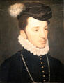Portrait of Duc D'Alençon in style of François Clouet at Rough Point. Newport, RI.