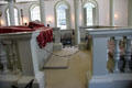 Podium in center of sanctuary at Touro Synagogue. Newport, RI.