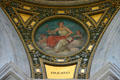Mural to education in dome of Rhode Island State House. Providence, RI.
