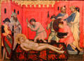 Martyrdom of St. Lawrence tempera painting by Mariotto di Nardo of Florence at RISD Museum. Providence, RI.