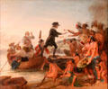 Landing of Roger Williams painting by Alonzo Chappel at RISD Museum. Providence, RI.