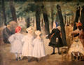 Children in Tuileries Garden painting by Édouard Manet at RISD Museum. Providence, RI.