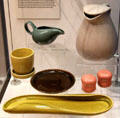 "American Modern" ceramics by Russel Wright of Steubenville Pottery at RISD Museum. Providence, RI.