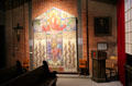 Memorial mosaic from Our Lady of Victories Church marks World War I at Museum of Work & Culture. Woonsocket, RI.