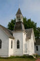 Tower of Farwell Methodist Church at Dakota Discovery Museum. Mitchell, SD.