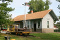 Dimock railway depot moved to Dakota Discovery Museum. Mitchell, SD.