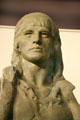 Head of Meriwether Lewis sculpture by James Earle Fraser at Dakota Discovery Museum. Mitchell, SD