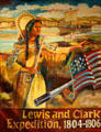 Lewis & Clark Expedition graphic at Dakota Discovery Museum. Mitchell, SD.