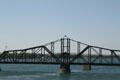 Swing section of rail bridge across Missouri River. Pierre, SD.