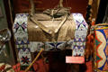 Sicangu or Oglala beaded saddle blanket at South Dakota State Historical Society Museum. Pierre, SD.