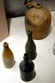 Glass bottles & stoneware jugs found at Fort Sully at South Dakota State Historical Society Museum. Pierre, SD.