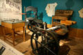 Printing presses at South Dakota State Historical Society Museum. Pierre, SD.