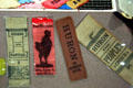 Ribbons promoting Pierre & Huron for South Dakota capital at State Historical Society Museum. Pierre, SD.