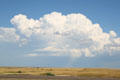 Clouds over prairie along Interstate 90. SD.