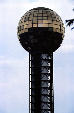 Sunsphere theme tower of 1982 World's Exposition. Knoxville, TN.