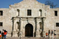 The Alamo facade. San Antonio, TX
