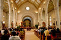San Fernando Cathedral baroque original interior. San Antonio, TX.