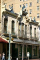 Albert Maverick building with wishbone roofline. San Antonio, TX.