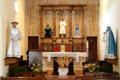 Altar of Mission San Juan Capistrano. San Antonio, TX.