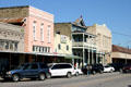 Main Street of Bastrop important as a early Colorado River crossing on El Camino Real. Bastrop, TX.