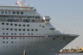 Cruise ship Ecstacy bow. Galveston, TX.